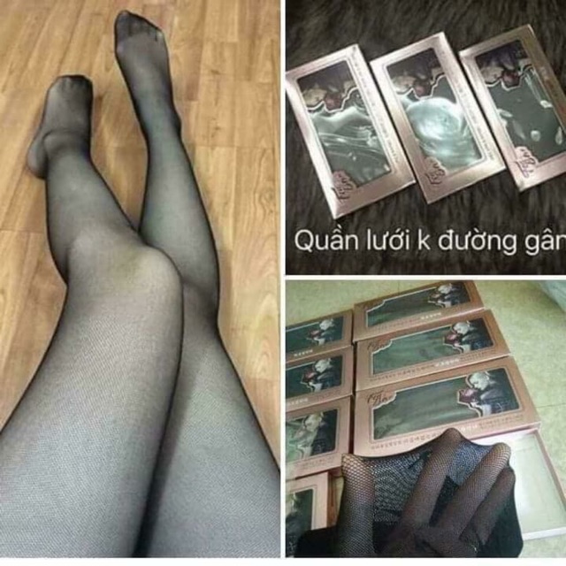 Quần tất lưới không gân