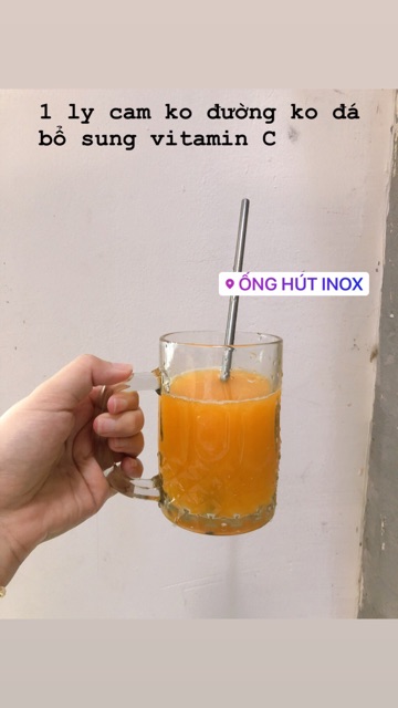 HCM - Hàng siêu đẹp và nặng -Ống hút inox 304 đủ loại, cọ rửa, túi vải