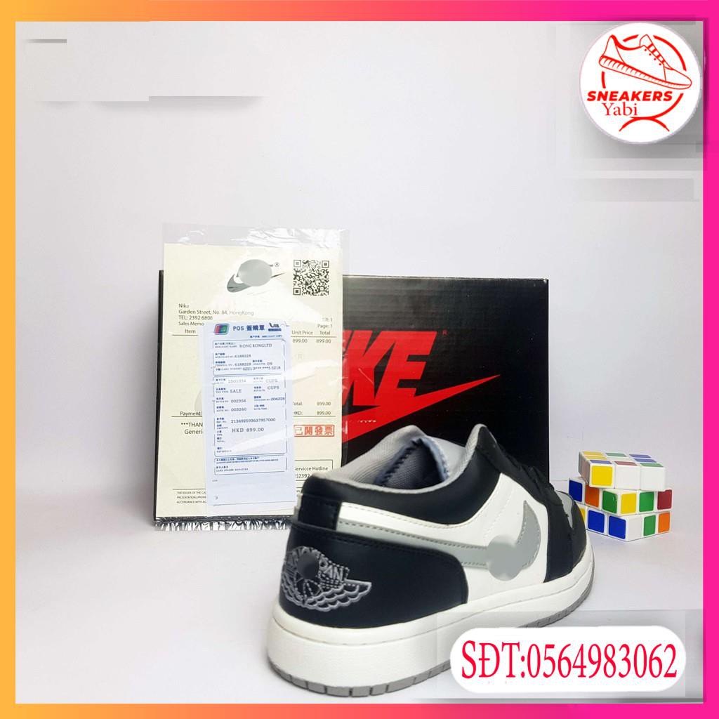 💥FREE SHIP-HÀNG QUẢNG CHÂU💥Giày thể thao sneaker Air Jordan 1 Low JD SATIN GREY TOE full box -Yabi