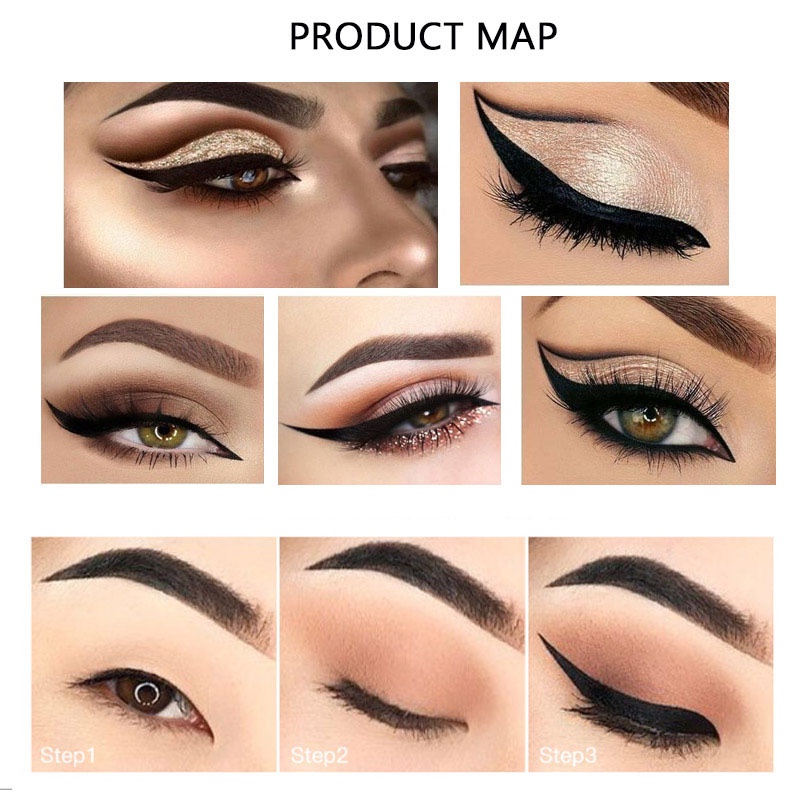 Bút Kẻ Mắt Nhanh Khô Chống Thấm Nước Và Mồ Hôi Không Nhòe Thiết Kế Vỏ Lấp Lánh Ánh Sao