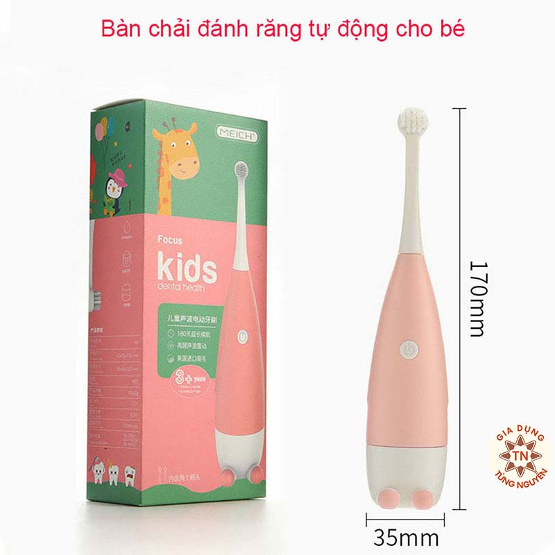 Bàn chải đánh răng tự động cho bé dùng pin - hàng cao cấp [BÀN CHẢI EM BÉ]