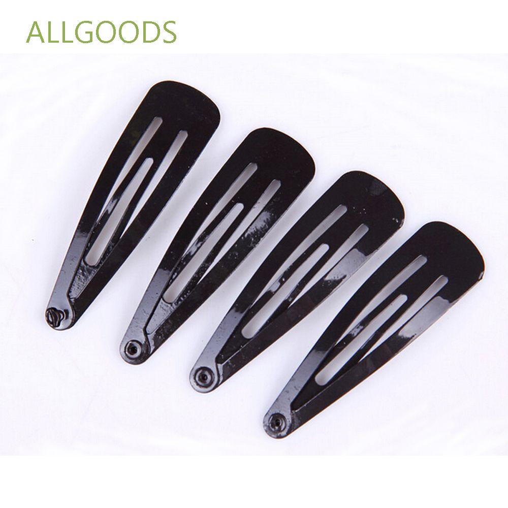 ALLGOODS Cute Girl Baby Hair Clip 10pcs Metal Clips BB Clips Bangs Clip Water Drop Clips Classic Utility Models Black Color Hairstyle DIY Barrettes/Multicolor