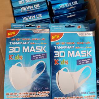 Khẩu Trang Tân Á 3D Mask Tiệt Trùng Cho Người Lớn Và Trẻ Em Hộp 10 Chiếc