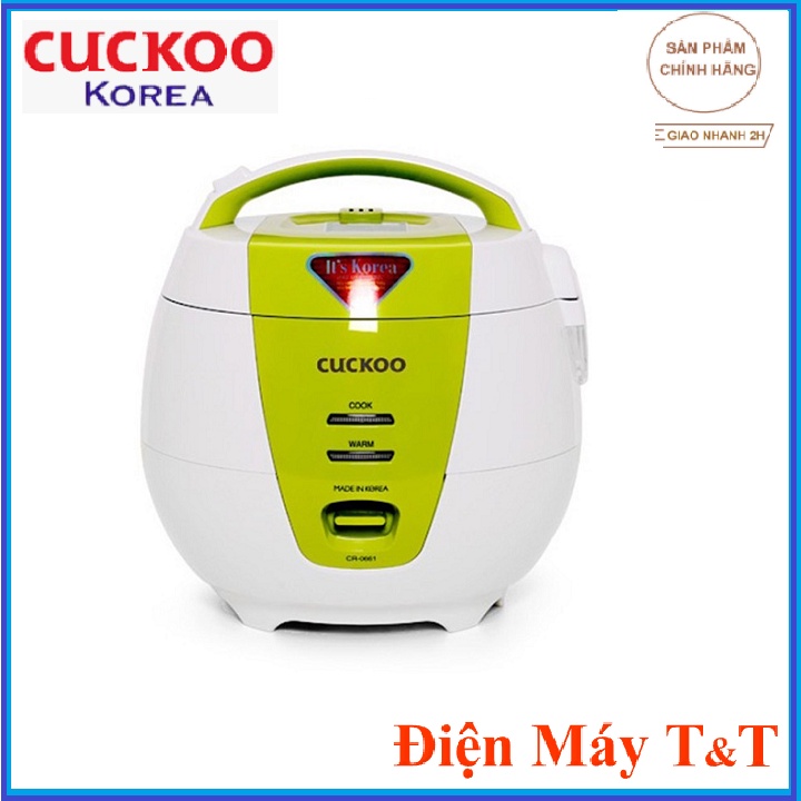 [Mã ELHADEV giảm 4% đơn 300K] Nồi cơm điện cuckoo CR-0661 1 Lít