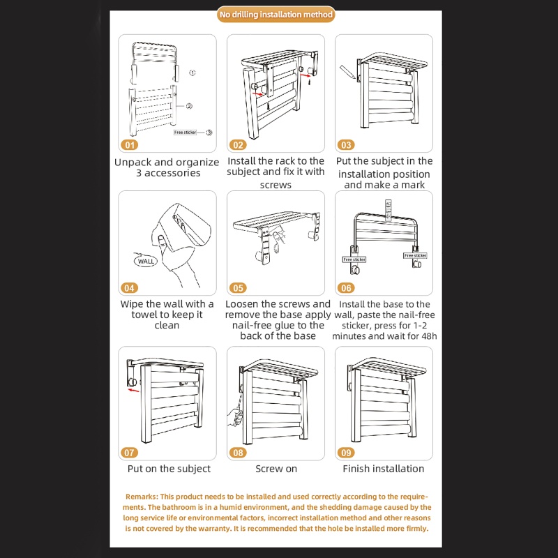 Giá treo khăn sưởi điện nhà hàng, khách sạn Intelligent Towel Rack 80W