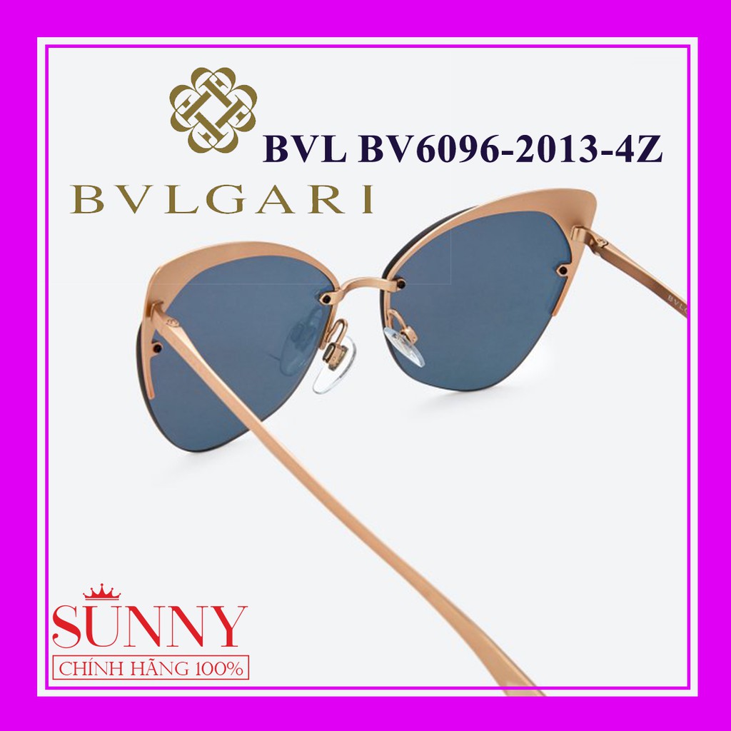 Kính mát nữ thời trang Bvlgari BV6096 2013 4Z chính hãng, bảo hành toàn quốc, thiết kế dễ đeo bảo vệ mắt