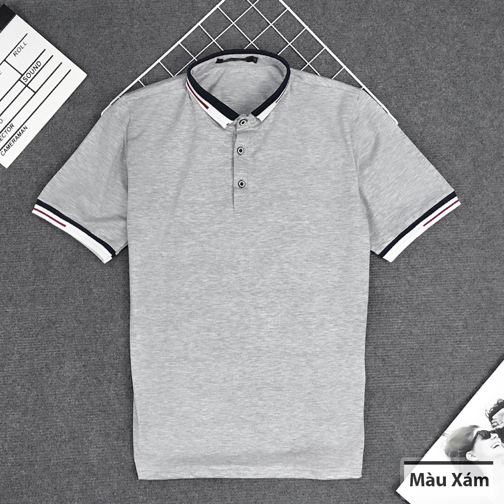 Áo Thun Nam Polo Cotton Mềm Mịn TINOFUN co giãn Phong Cách Hàn Quốc Đẹp