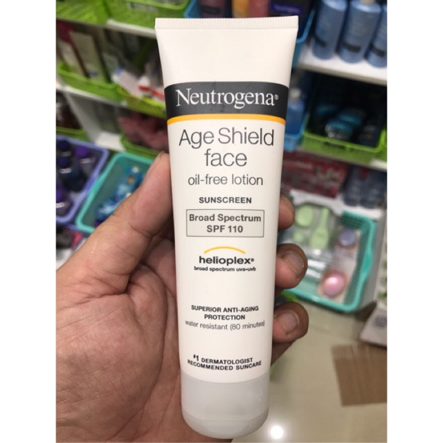 Kem chống nắng Neutrogena Age Shield Face Oil free Lotion Broad Spectrum SPF 110