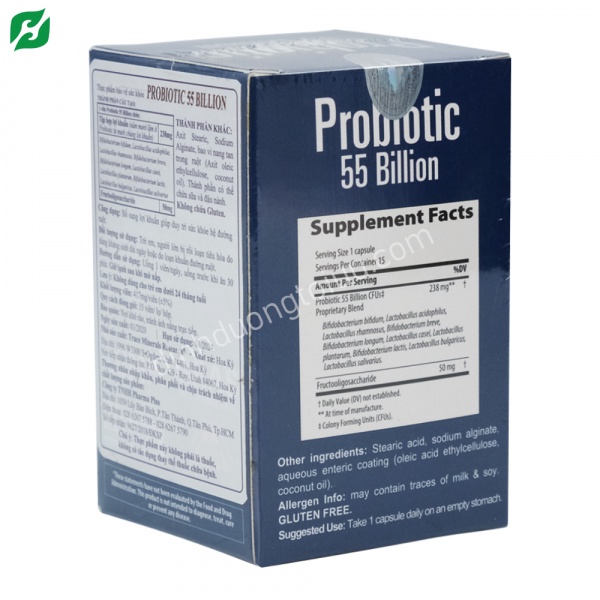 Viên bổ sung lợi khuẩn, hỗ trợ hệ tiêu hóa - Minerals Probiotic 55 Billion