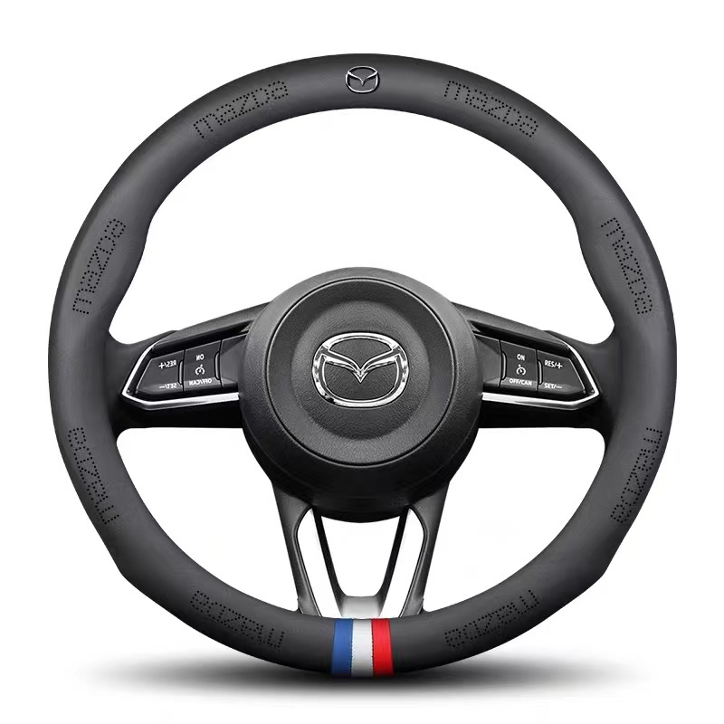 Bao Da PU Bọc Vô Lăng Xe Hơi Mazda 2 3 5 6 Axela Atenza MX5 CX3 CX4 CX5 CX7 CX9 RX8 RX7 MX3 Demio