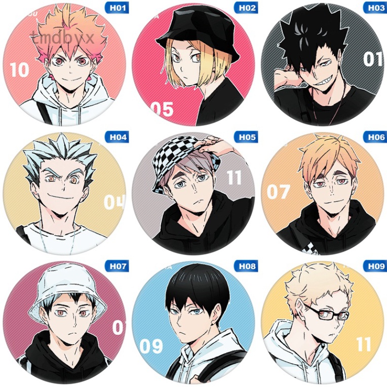 Giảm 68% Ghim Cài Áo In Hình Nhân Vật anime Haikyuu, _Giá Gốc_ 21000 - 90A52