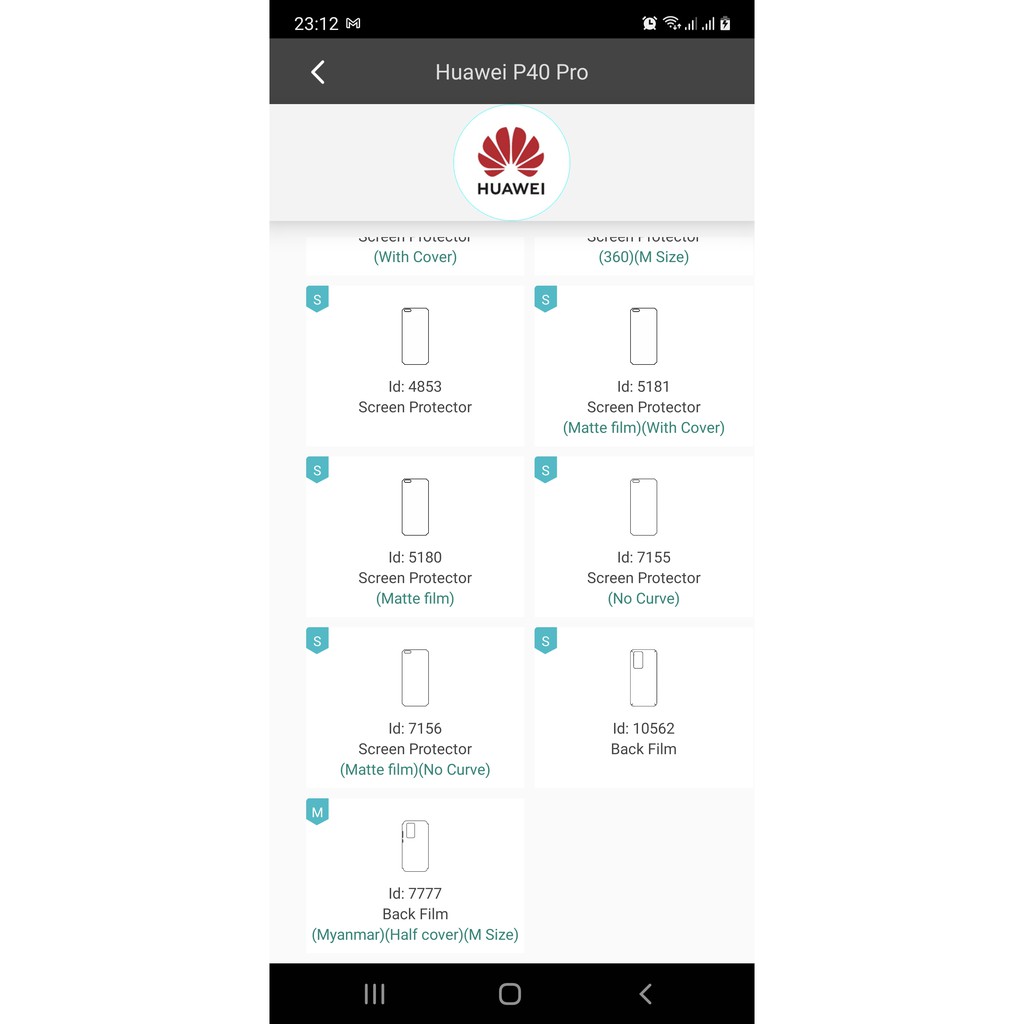 Miếng dán PPF Huawei P40 Pro / P40 Pro Plus / P40 Lite / P40 Lite 5G / P40 Lite E màn hình, mặt lưng