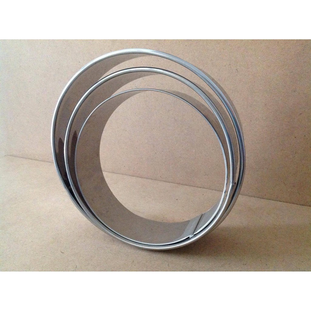 Khuôn tròn không đáy nhiều kích thước/ khuôn ring làm bánh mousse