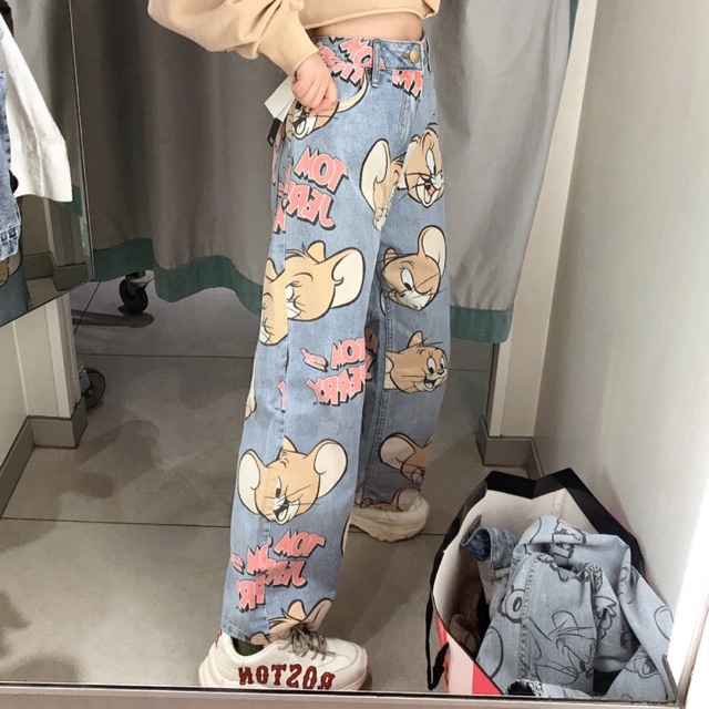 Quần bò hoạt hình QC