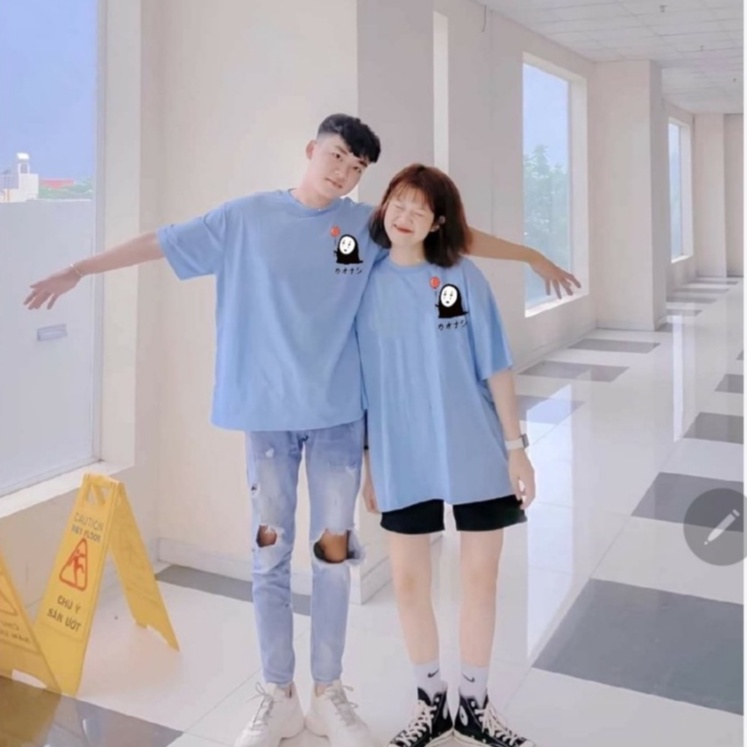 Áo Thun Xanh Biển - Áo thun tay lỡ form rộng Unisex 38-65kg Nam Nữ [VIDEO + ẢNH THẬT]