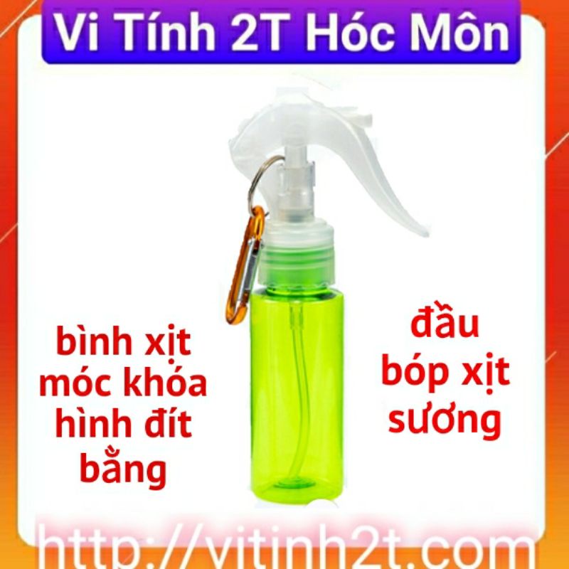 Bình Xịt Khử Khuẩn 60ml Móc khóa Siêu Tiện Dụng ( Ngẫu Nhiên 1 Màu )