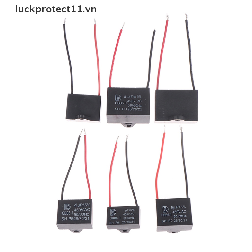3c &amp; NEW * CBB61 450V 1uF ~ 12uF Tụ Điện Cho Quạt Trần