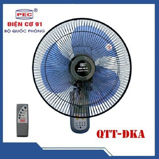 Quạt treo tường Điện cơ 91 QTT-DKA-Bộ Quốc Phòng-có Điều khiển từ xa,48W-quạt khỏe-chạy êm giá rẻ
