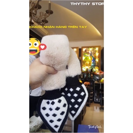 [MỚI NHẤT 2022][ LOẠI 1]KHĂN LÔNG HÀNG DÀY-Lông Thỏ Choàng Cổ-CHẤM BI- LT- thời trang-quàng cho nữ-ThyThy Store mùa đông