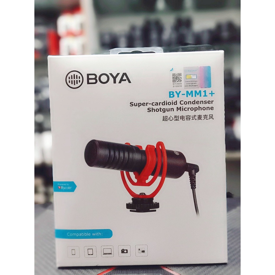 Hàng Chính Hãng | Micro Boya BY-MM1 thu âm cao cấp cho máy ảnh DSLR, action camera, và điện thoại