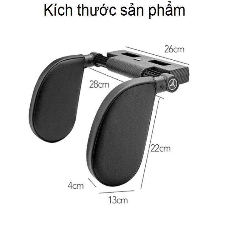 Gối tựa đầu, gối tựa cổ khi ngủ trên xe ô tô kiểu dáng nhỏ gọn tiện lợi-Hàng loại 1