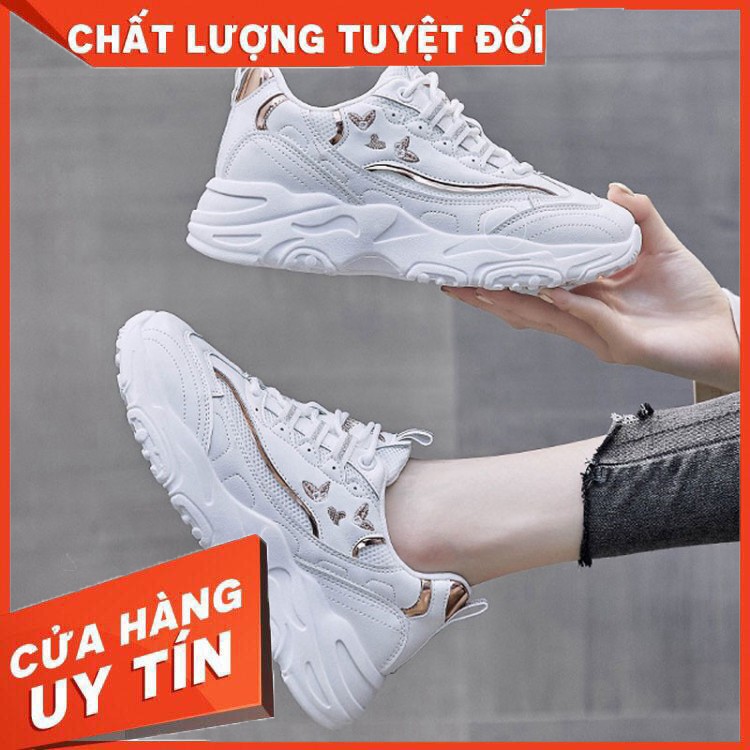 HÀNG NHẬP KHẨU -  Giày sneaker nữ đế cao da đẹp 68726  Hot Trend , mới nhất 2020 Bluewind (Màu Trắng) - Hàng Nhập Khẩu