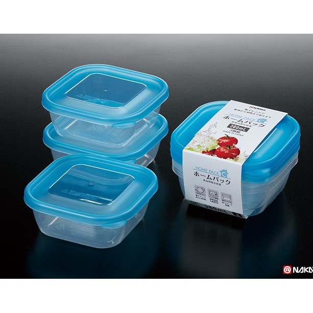 SET 3 HỘP NHỰA NAKAYA  DUNG TÍCH 380ML+ 650ML - HÀNG NHẬT NỘI ĐỊA