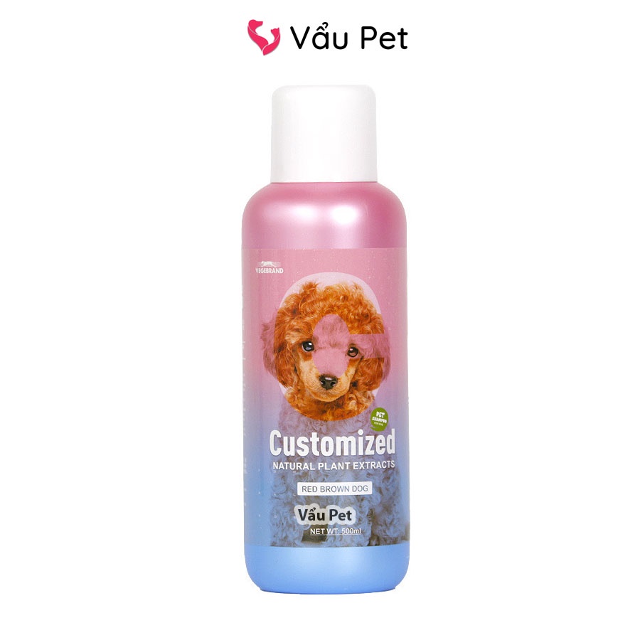 Sữa tắm cho chó Customized 500ml poodle, lông trắng, nhiều màu - Sữa tắm chó hương nước hoa Vẩu Pet Shop