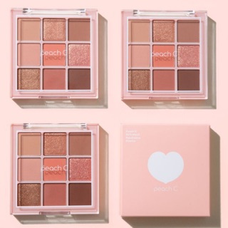 Phấn Mắt 9 Ô Màu #Soft Coral - Peach C Soft Mood Eyeshadow Palette