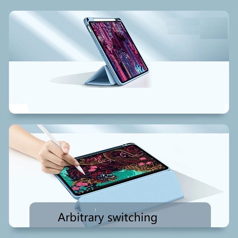 Ốp máy tính bảng nam châm 2 trong 1 trong suốt chống cong cho Ipad Pro 11 12.9 Air 4 4th Gen 10.9 Inch 2018 2020 | BigBuy360 - bigbuy360.vn