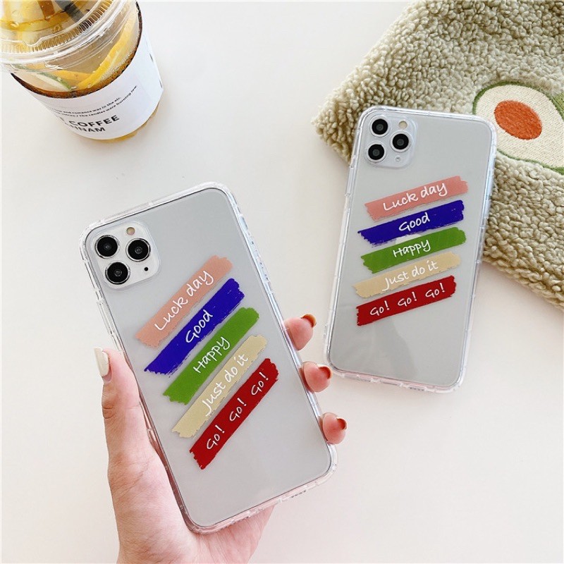 Ốp Lưng Case Iphone Dẻo  Luck Day Siêu Trong Không Ngả màu 7G/8G/7Plus/8Plus/X/Xs/Xsmax/Xr/11/11pro/11prm/12mini/12prm