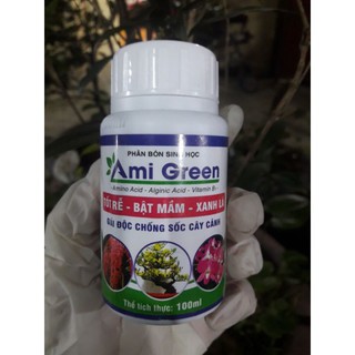 [Giá sỉ] Phân bón sinh học Ami Green phục hồi cây sau ra hoa, tốt rễ bật mầm xanh lá