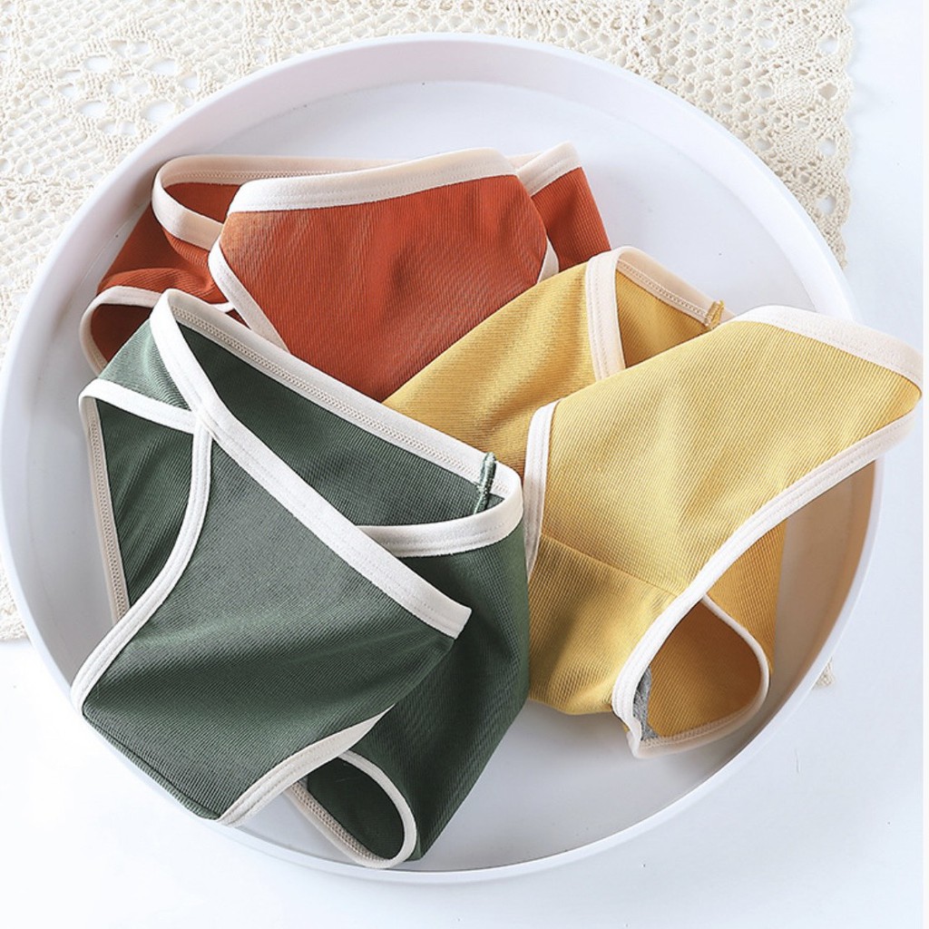 Quần Lót Nữ Chìm Viền, Phối Màu Vintage Tinh Tế, Xẻ Đùi Chống Cấn Cộm Hiệu Quả