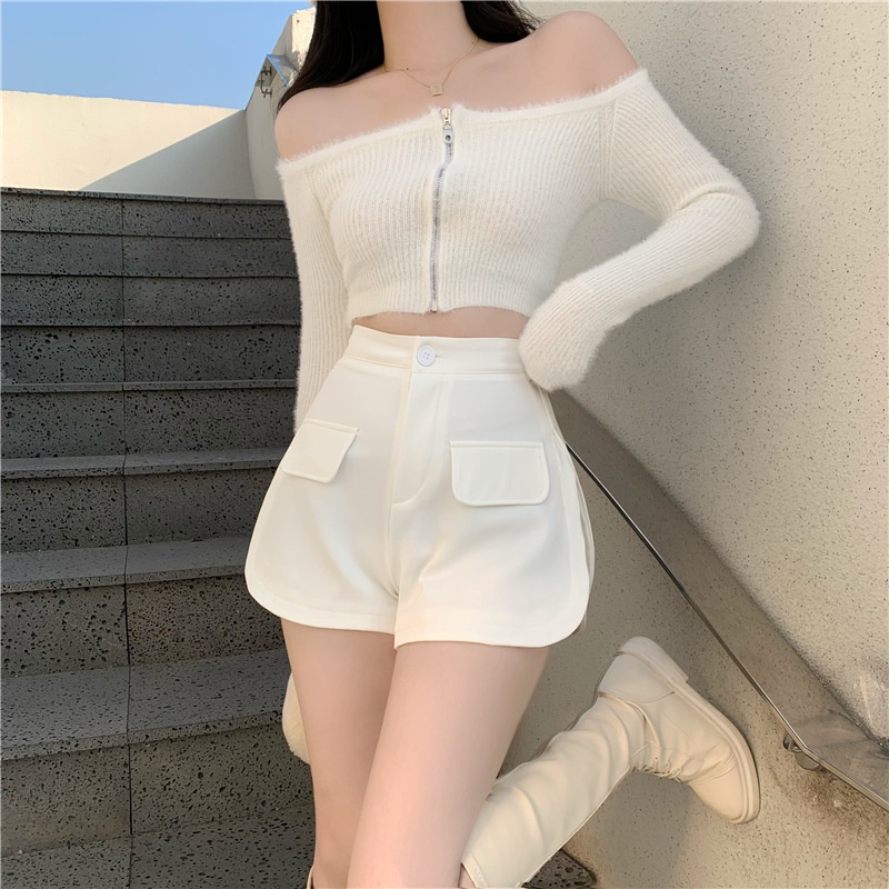 Quần đùi nữ đẹp, quần short nữ ống rộng cạp cao mặc ở nhà, đi chơi, đi biển, thời trang unisex hàn quốc, TF016 | BigBuy360 - bigbuy360.vn