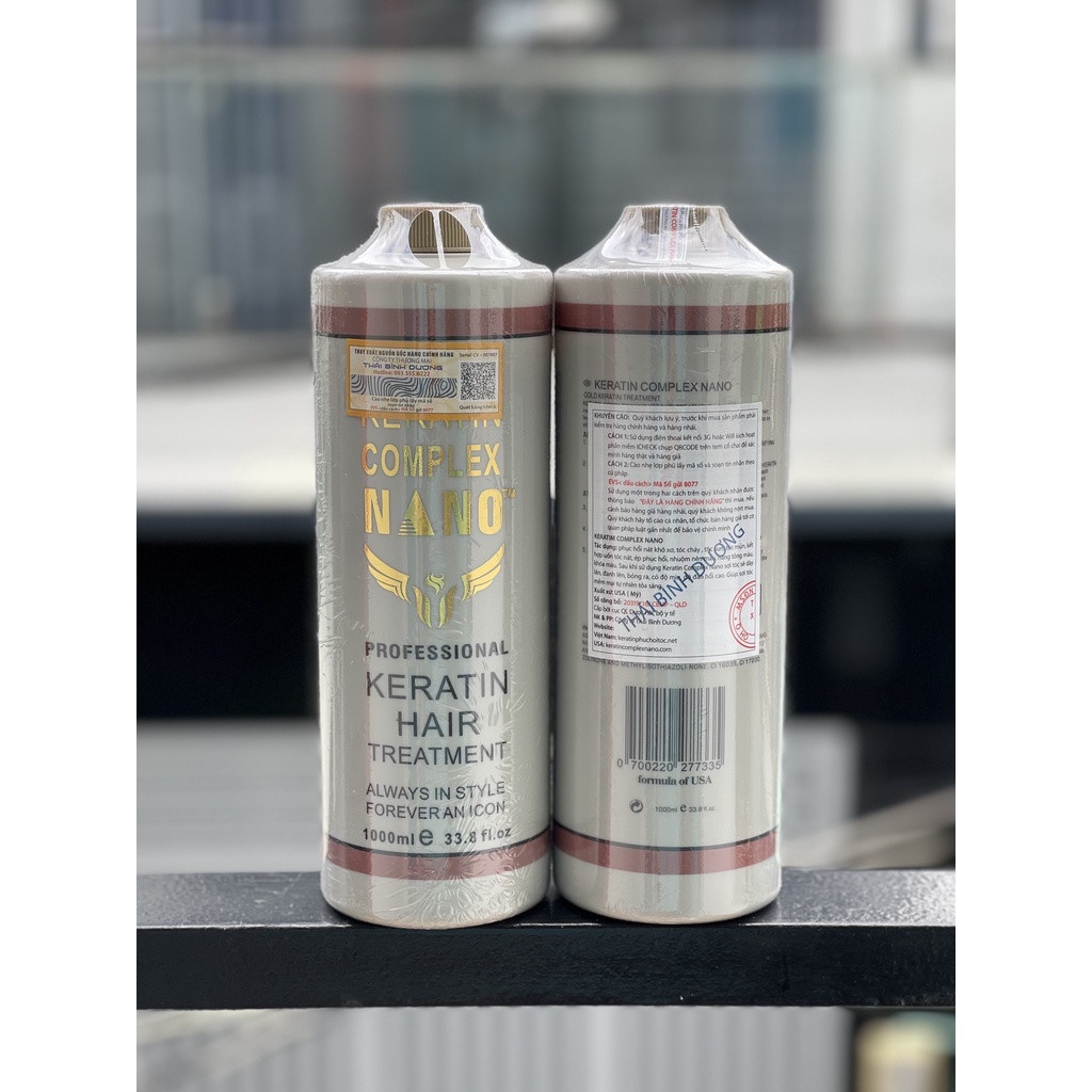 Phục Hồi KERATIN NÂU COMPLEX NANO Siêu Mềm Mượt 1000ml