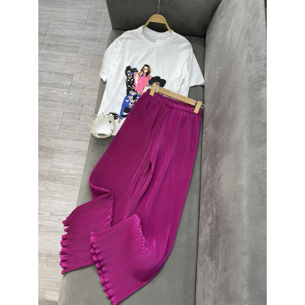 Set đồ nữ cá tính, set quần dài áo thun đi chơi sang chảnh mùa hè đẹp 8A00083 JKR | BigBuy360 - bigbuy360.vn