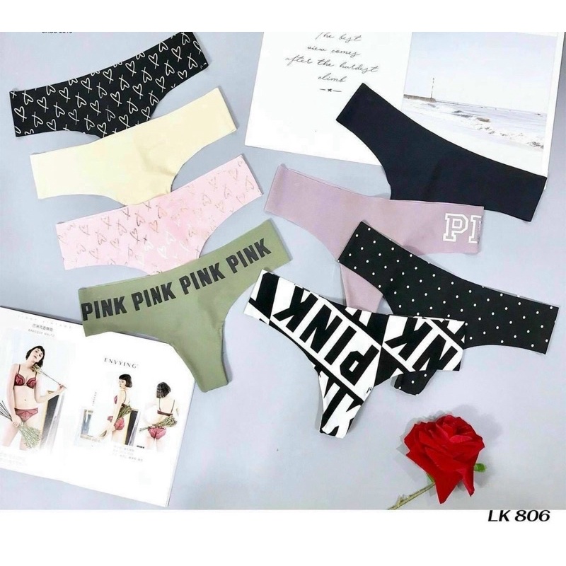 set 5c quần lot  khe pink