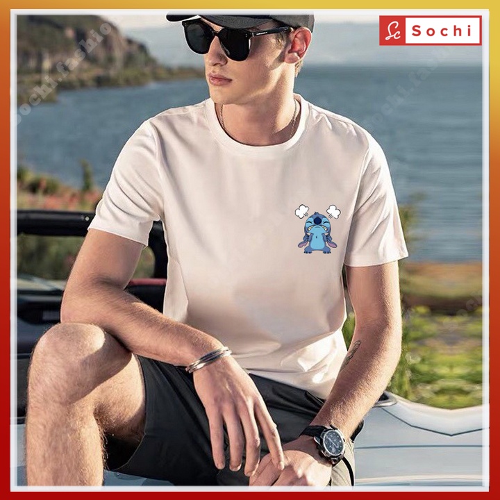 Áo thun cotton nam tay ngắn cổ tròn,áo phông cộc tay phong cách Hàn Quốc CZ623