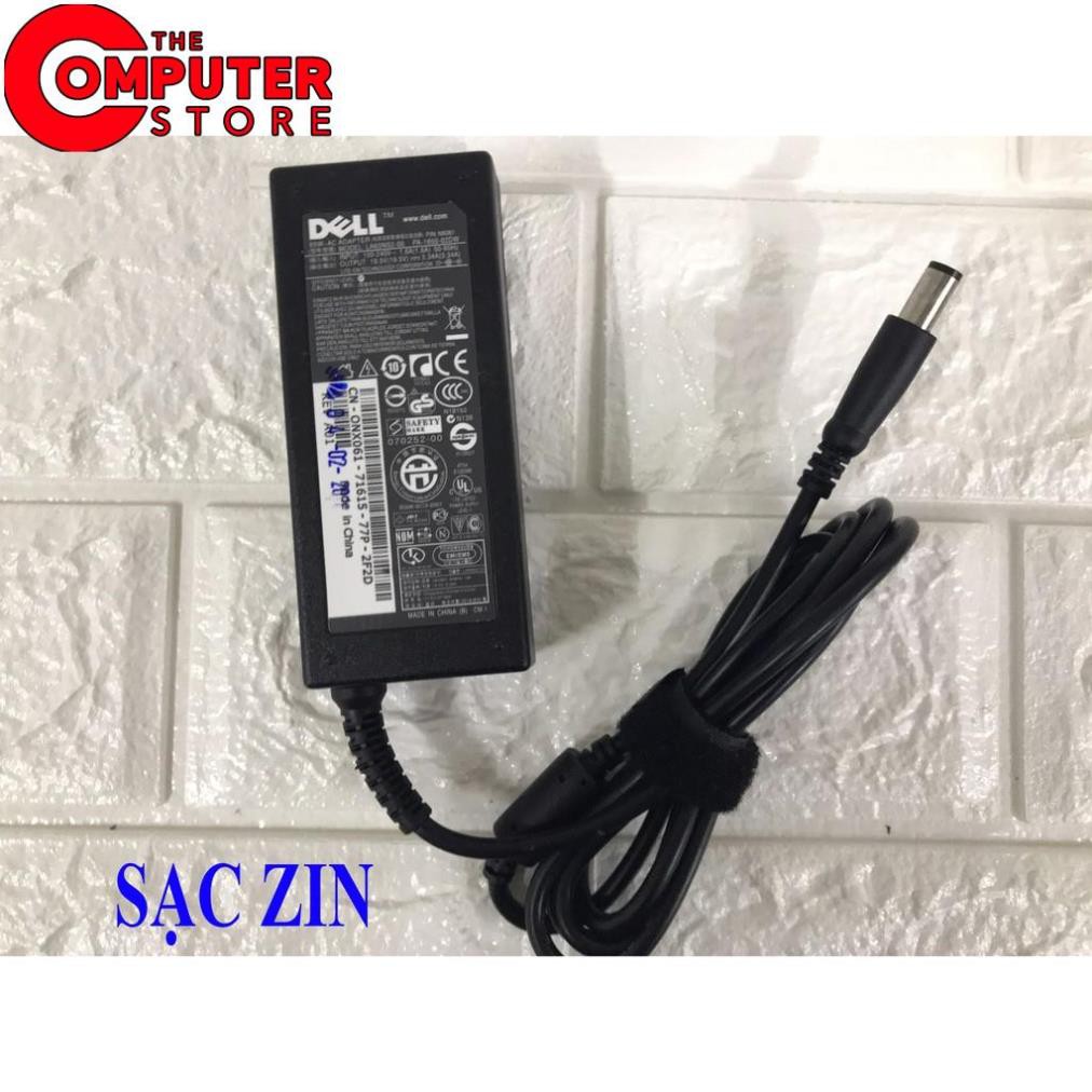 Sạc Laptop Dell 19.5V - 3.34A - 65W Chân kim to chính hãng dành cho dell 4110 4010 2421 2420 3450 4050 3521