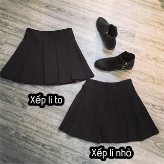 chân váy xếp li nhỏ