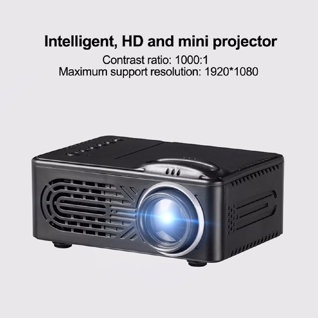 Thiết bị máy chiếu LED HD 1080P mini sử dụng tại nhà/văn phòng tiện lợi