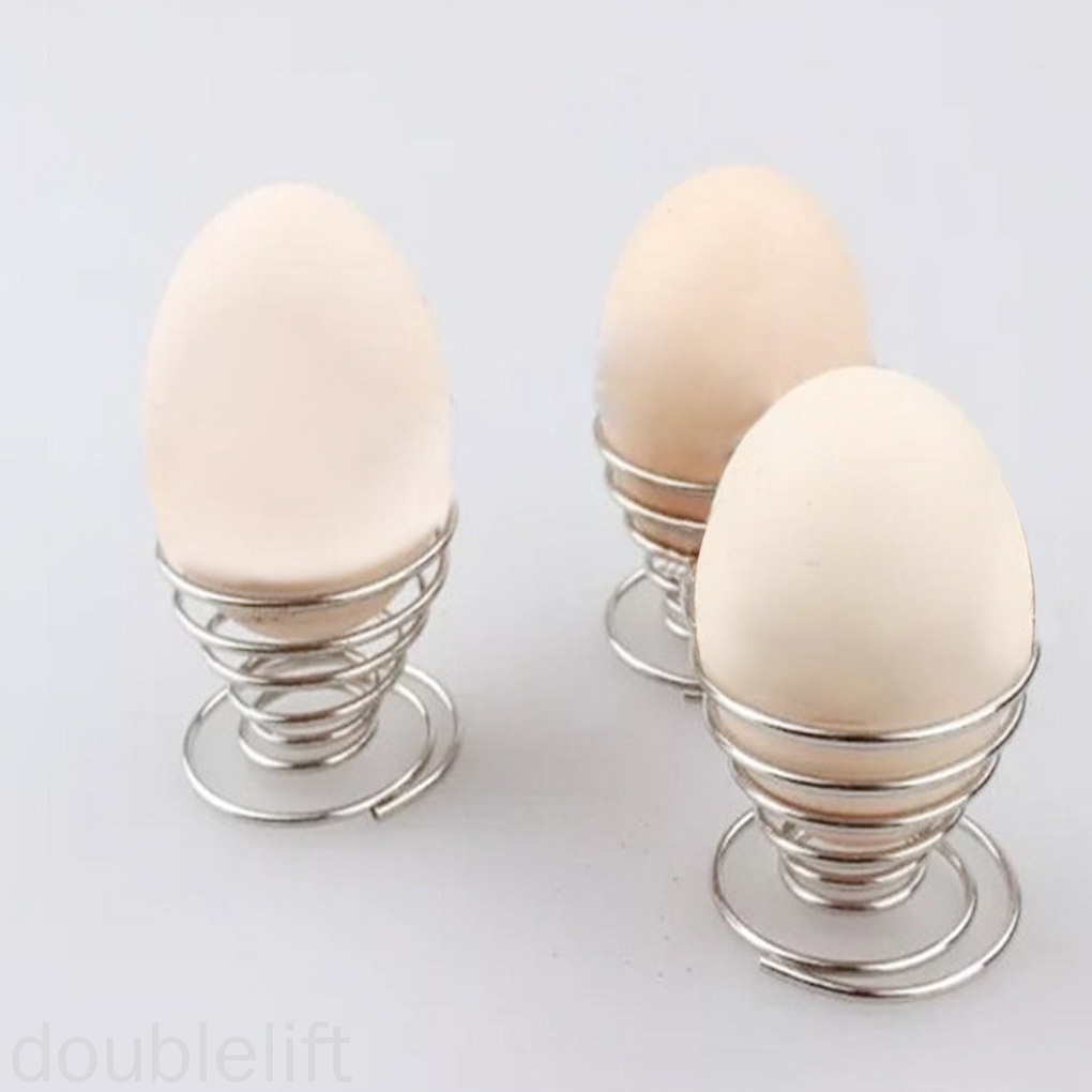 Giá đỡ trứng luộc bằng kim loại cứng dạng xoắn ốc tiện dụng Thép Không Gỉ Tiện Dụng