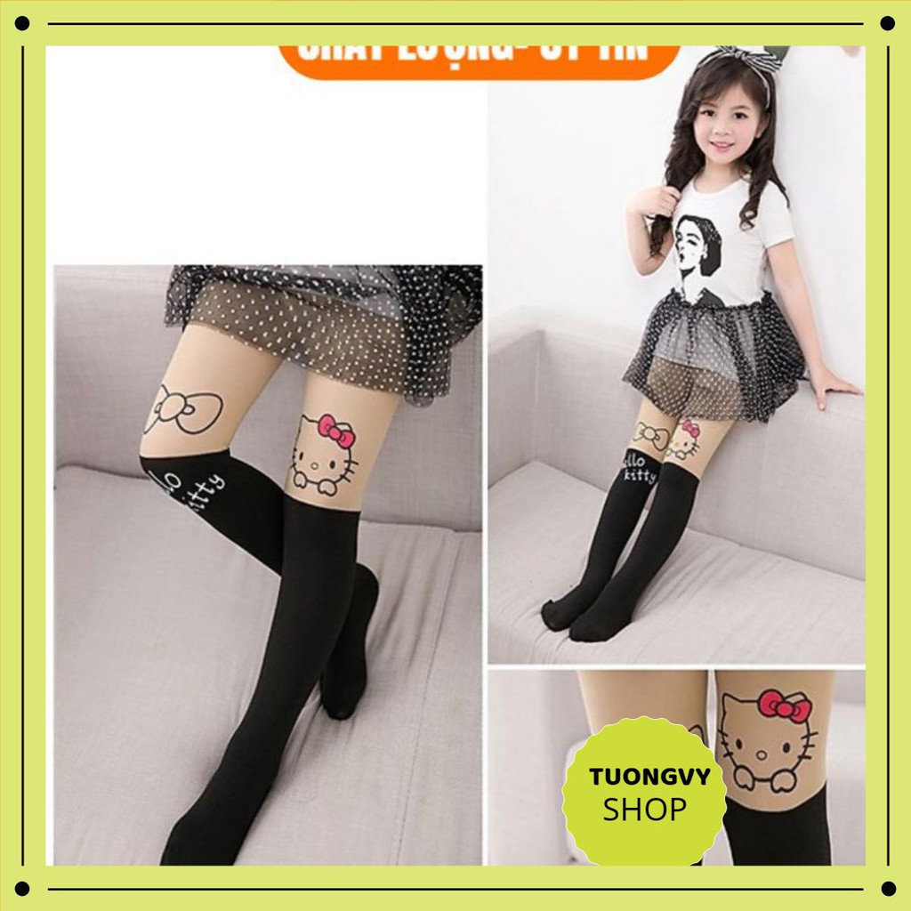 Quần tất cho bé FREESHIP Quần tất giả bốt cho bé chất cotton co giãn hình họa tiết ngộ nghĩnh
