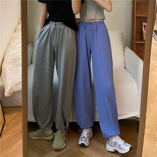 Quần tập nhảy dáng jogger siêu thoải mái có dây rút ống quần [hàng order]