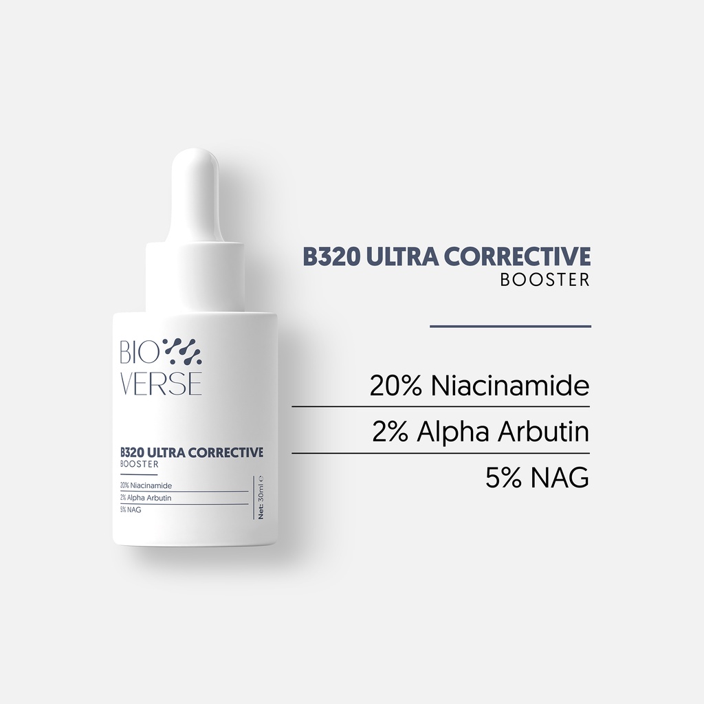 Tinh Chất Niacinamide 20% Sáng Da Mờ Thâm Bioverse B320 Ultra Corrective Booster 30ml