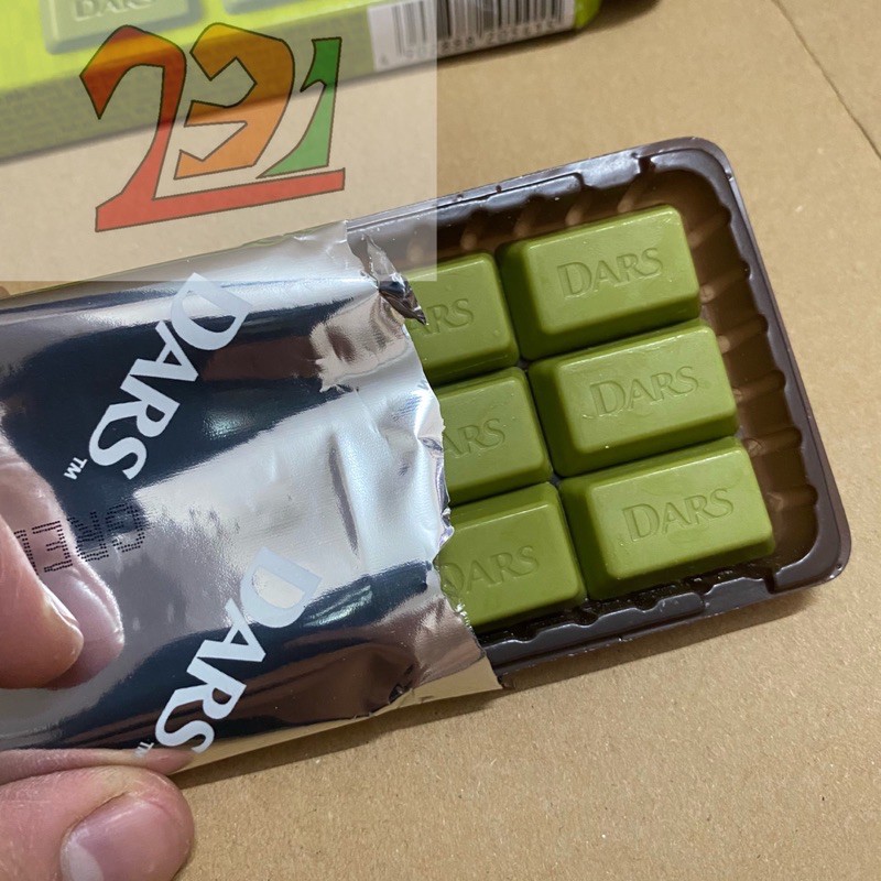 [42g][12 Viên] Hộp Chocolate Dars Trà Xanh Matcha