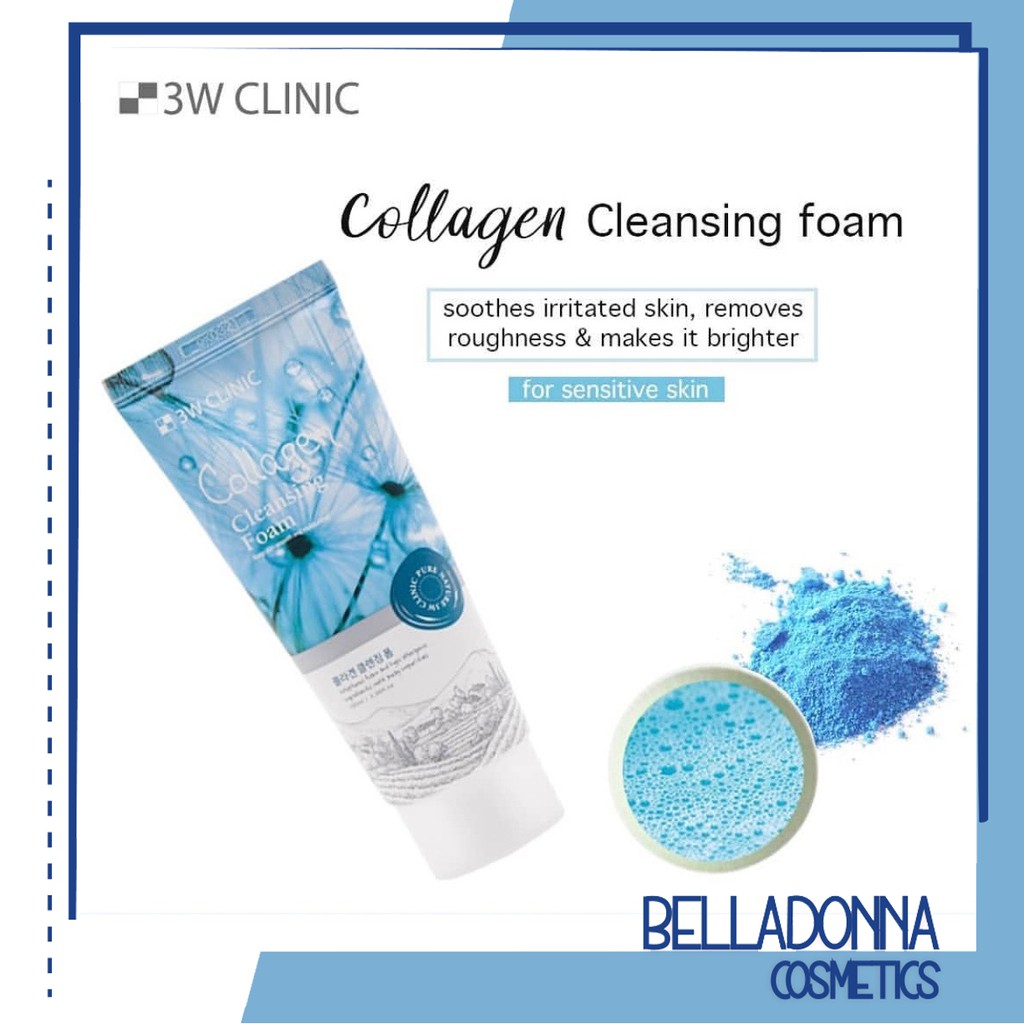 Sữa rửa mặt bổ sung Collagen 3W Clinic Collagen Foam Cleansing 100ml