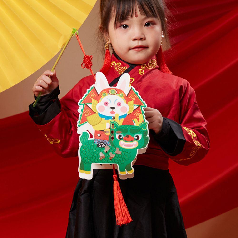 YIYU Lồng Đèn Kirin Hoạt Hình Trung Hoa Cổ Điển Thủ Công DIY