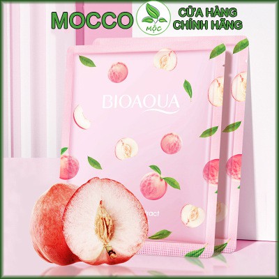 Mặt nạ giấy dưỡng ẩm, giúp Trắng da, cấp ẩm QUẢ ĐÀO BIOAQUA Nội địa trung