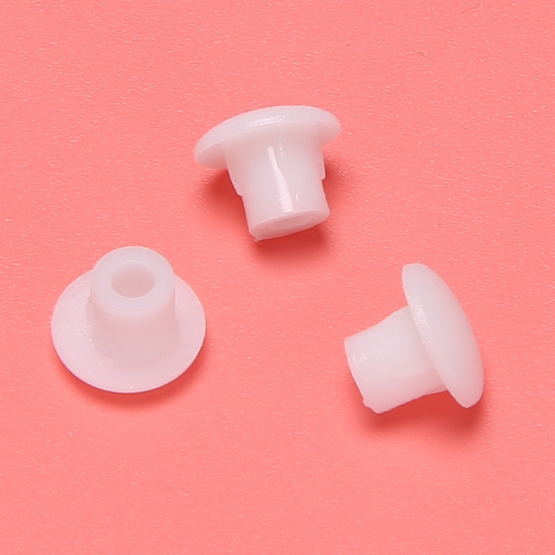 Nắp hình tròn bằng nhựa Nắp vặn Nắp trắng 50 chiếc cho lỗ Dia 5mm